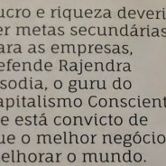 ‘Capitalismo consciente’ vai além da obtenção de lucro e é arma contra crise